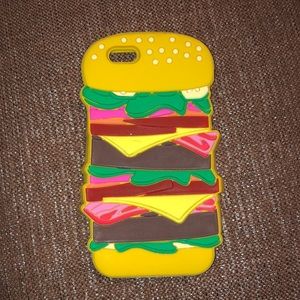iPhone 6/6s Cartoon Hamburger Gel Case 🍔